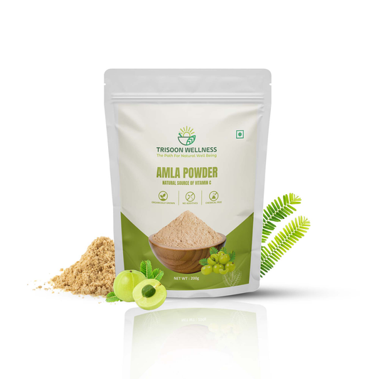 Trisoon Wellness Amla Powder Natural Vitamin C Superfood for Immunity & Vitality | Amla Fruit Powder | Promotes Hair & Skin (200gm, amla powder)