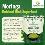 750gm Trisoon Wellness Organic Moringa Powder - Immunity, Digestion & Energy Support (750gm)(250gm Pack of 1 & 500gm Pack of 1)