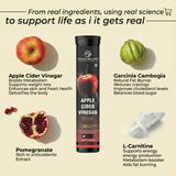 Trisoon Wellness Apple Cider Vinegar for Weight Loss with Garcinia Cambogia & L-Carnitine